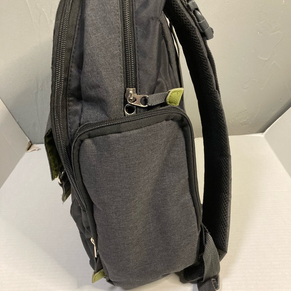 Eddie Bauer Black/Gray W Green Backpack Versatile… - image 7